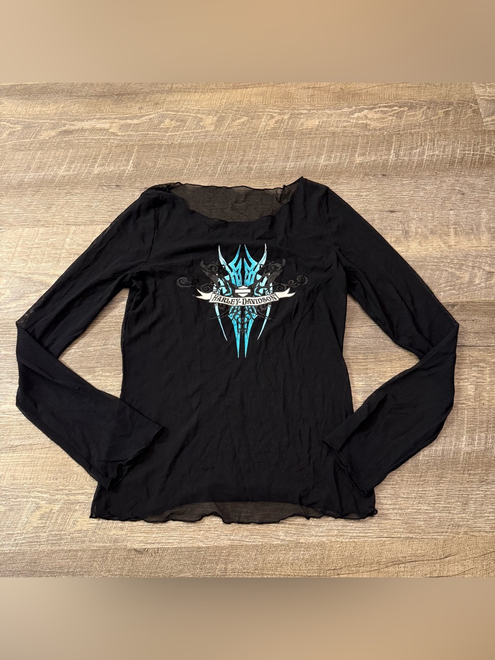 Vintage/Y2K Harley-Davidson Sheer Top
